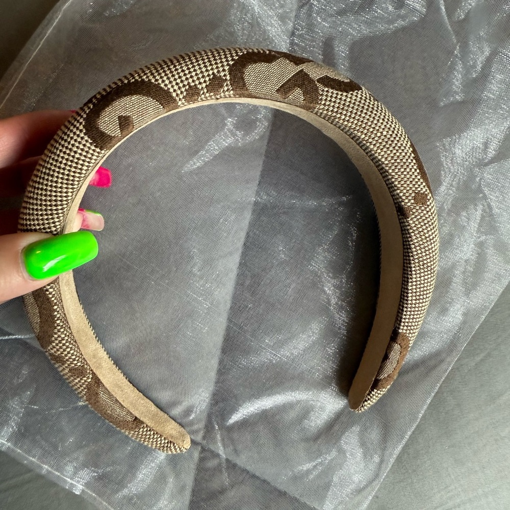 Brown Patterned Headband